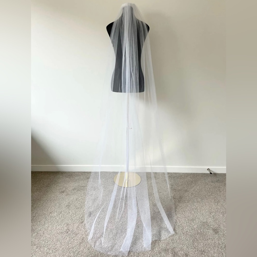 White wedding veil 3 meters